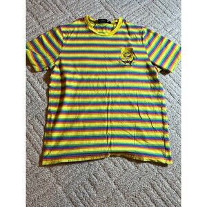 Nickelodeon SpongeBob SquarePants Men’s Striped Yellow Stripe Shirt Size Large